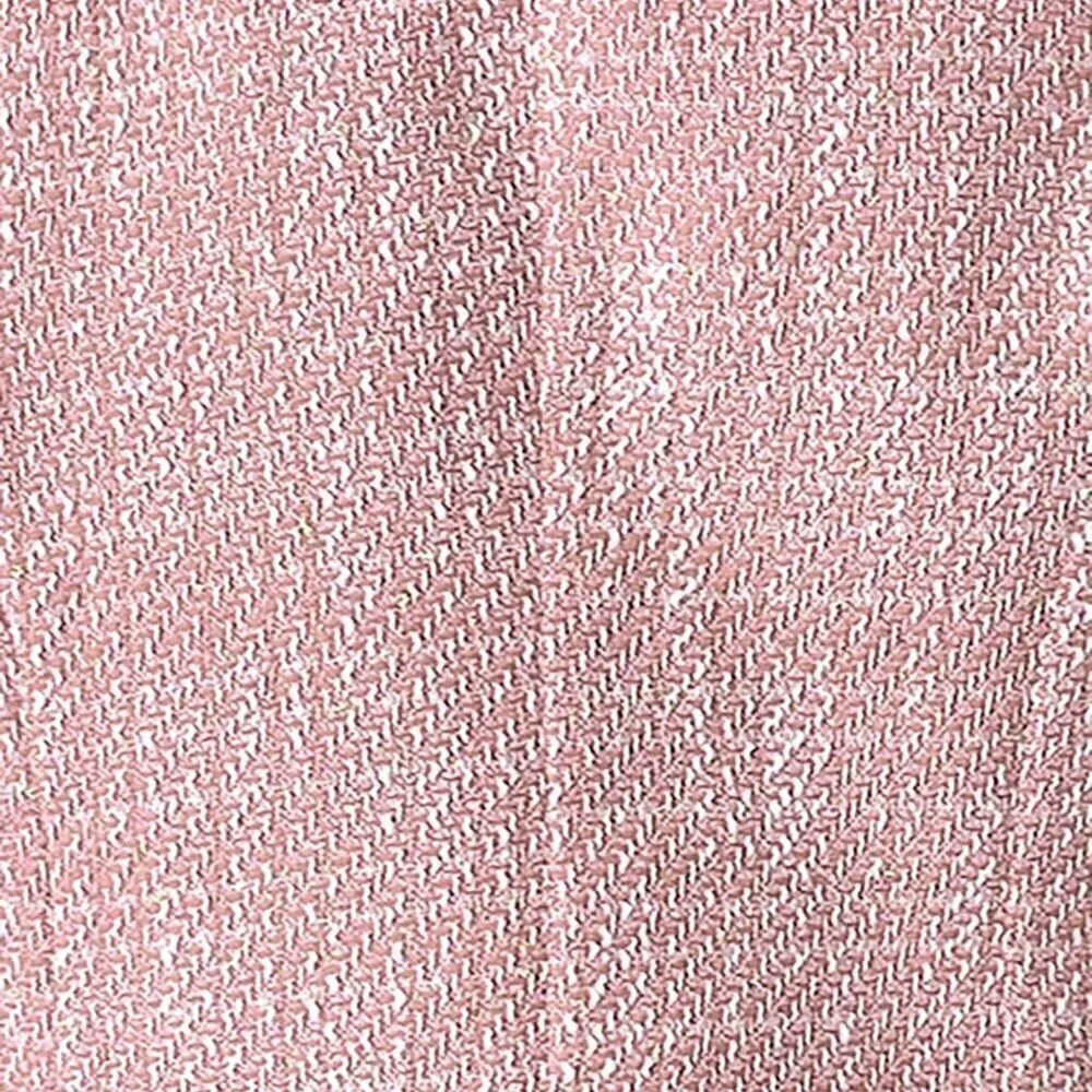 Baby Pink Elegant Women's Plain Color Double Breasted Long Sleeve Suit Jacket - Picture 6 of 6